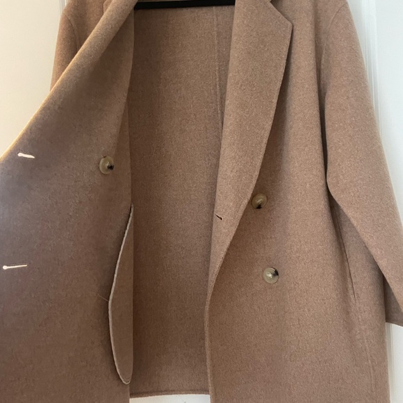 Acne Studios Beige Wool Coat - Picture 6 of 12
